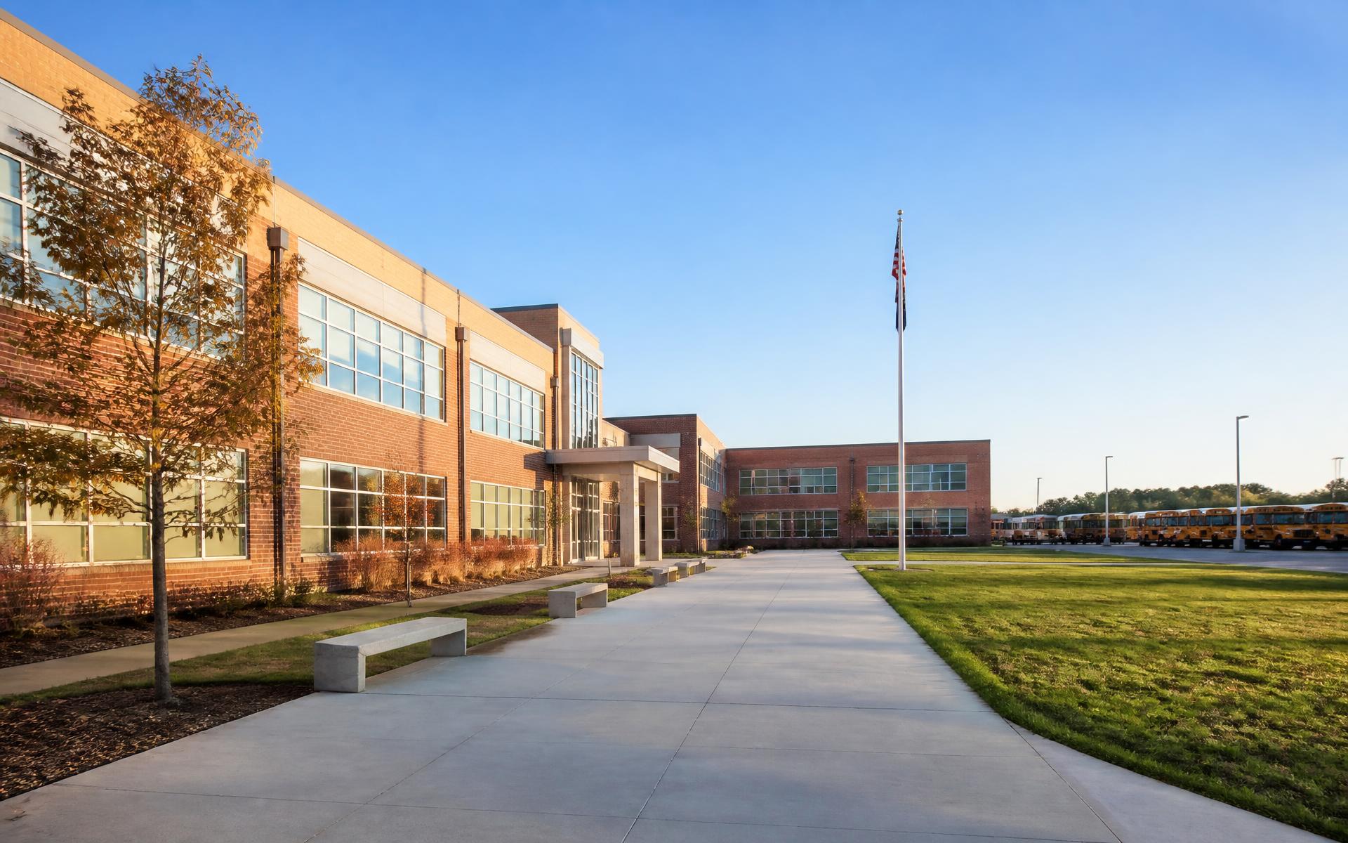Public school campus serving families around Mountain Island Lake